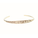 Engraved Rose Vine Cuff