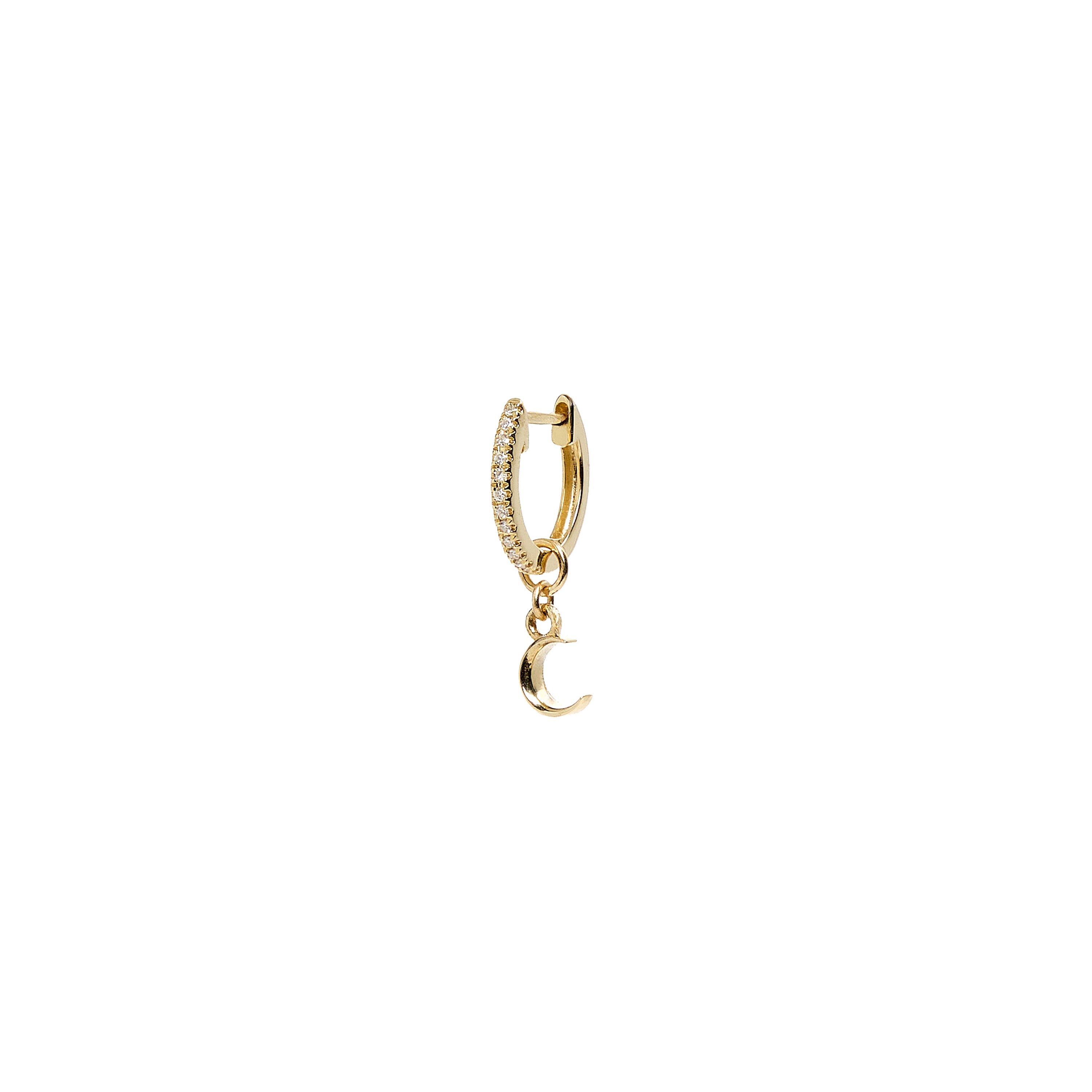 14k Pavé Itty Bitty Hoops