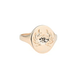 Gold Zodiac Signet Rings
