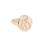 Gold Zodiac Signet Rings