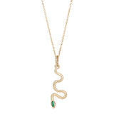 Emerald Serpent Pendant