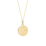 14k Solid Gold Mini Zodiac Pendants