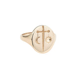 Gold Zodiac Signet Rings