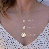 14k Solid Gold Mini Zodiac Pendants