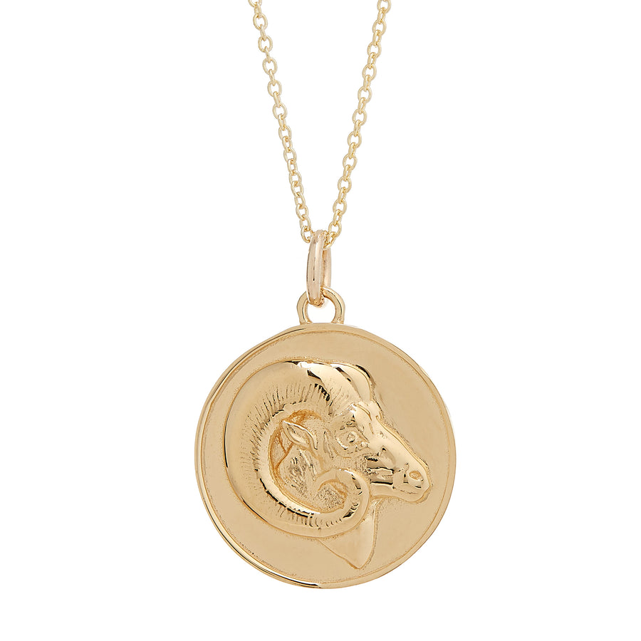 GOLD PLATED & STERLING SILVER ZODIAC MEDALLIONS