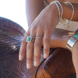 Mini Silver Horseshoe Signet Ring