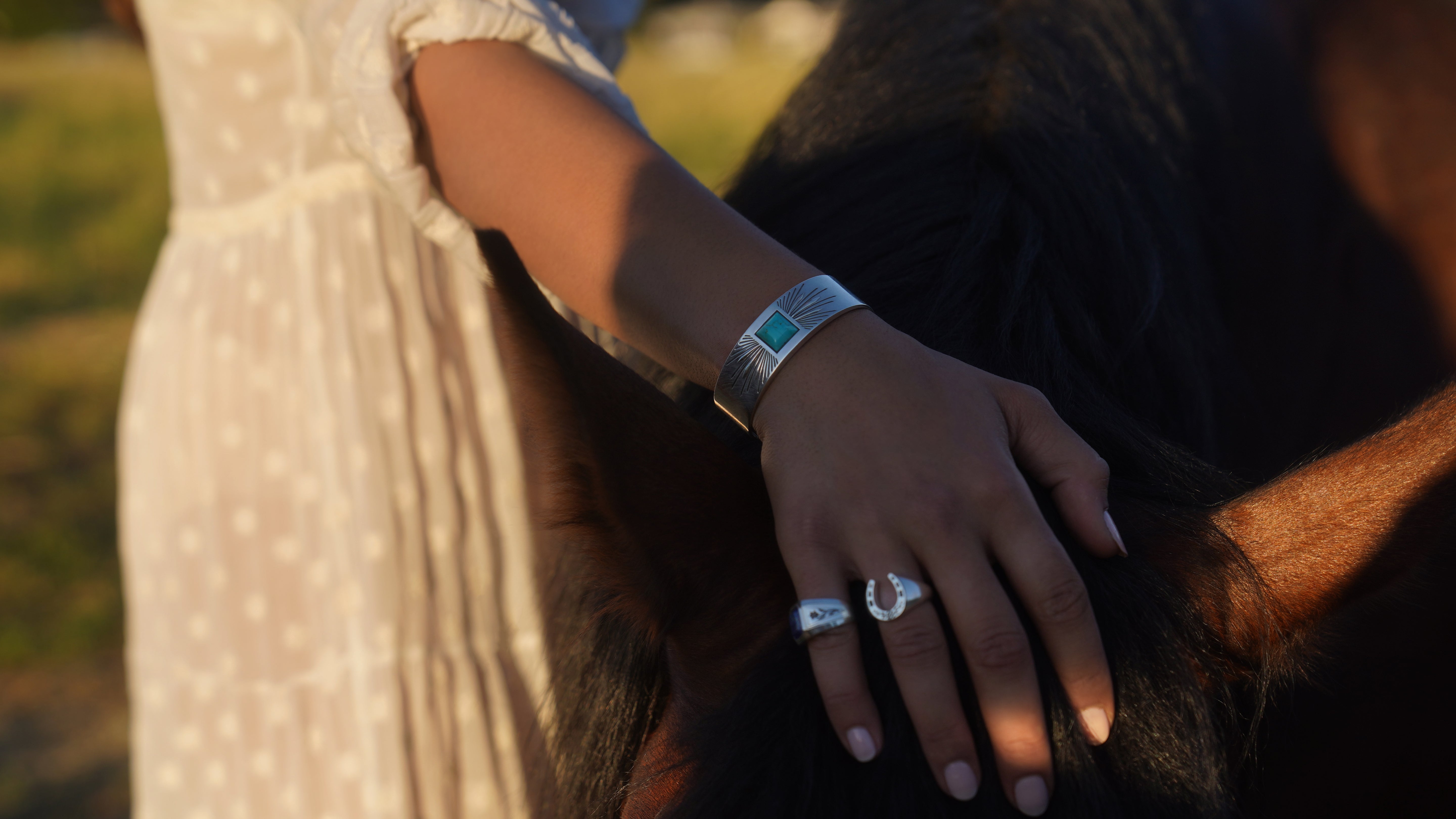 Sun Ray Turquoise Cuff