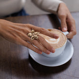 14k Vermeil Fleur Ring