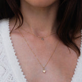 Sunken Pavé Heart Pendant