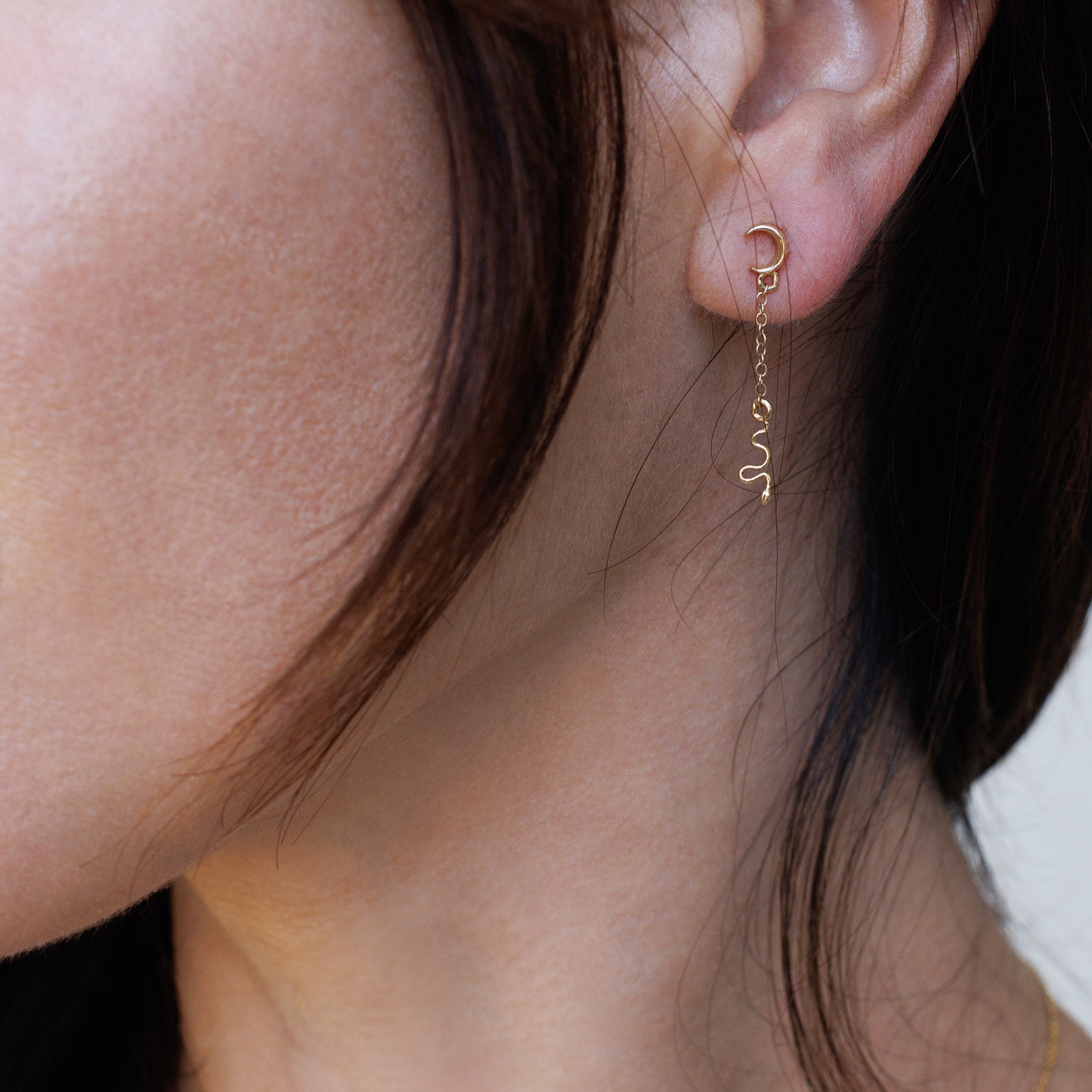 Itty Bitty Moon Snake Dangle