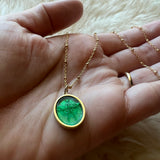 Luna Moth Raised Intaglio Pendant