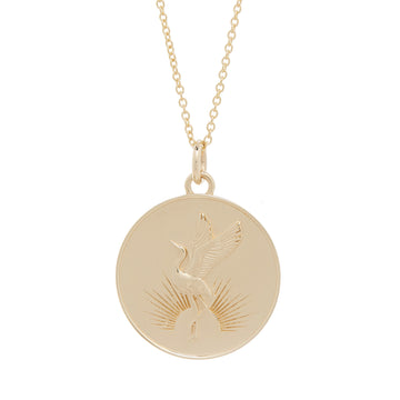 SUNRISE CRANE MEDALLION