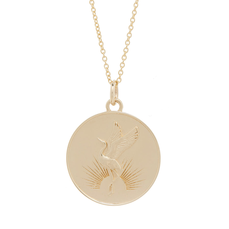 SUNRISE CRANE MEDALLION