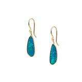 One of a Kind Wider Opal Dangle Earrings