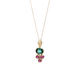 One of a Kind Tourmaline & Ruby Pendant