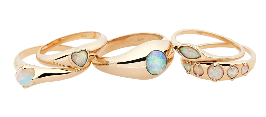 Five Opal Ring