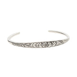 Engraved Rose Vine Cuff