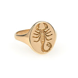 10k Gold Zodiac Signet Rings