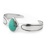 Turquoise Teardrop Cuff