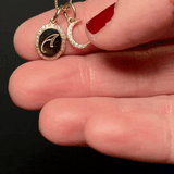 18k SOLID GOLD PAVÉ INITIAL PENDANT