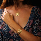 14k Vermeil Fleur Cuff