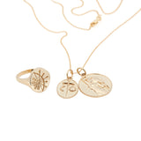 Solid Gold Zodiac Pendants
