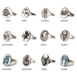 Brass & Silver Zodiac Signets