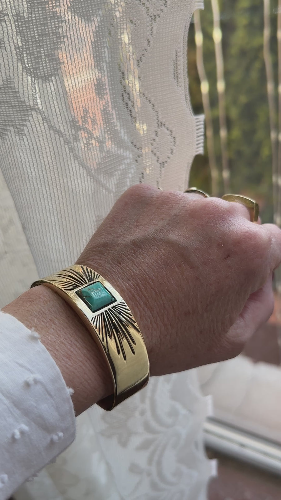 Sun Ray Turquoise Cuff