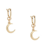 Crescent Moon Hoops