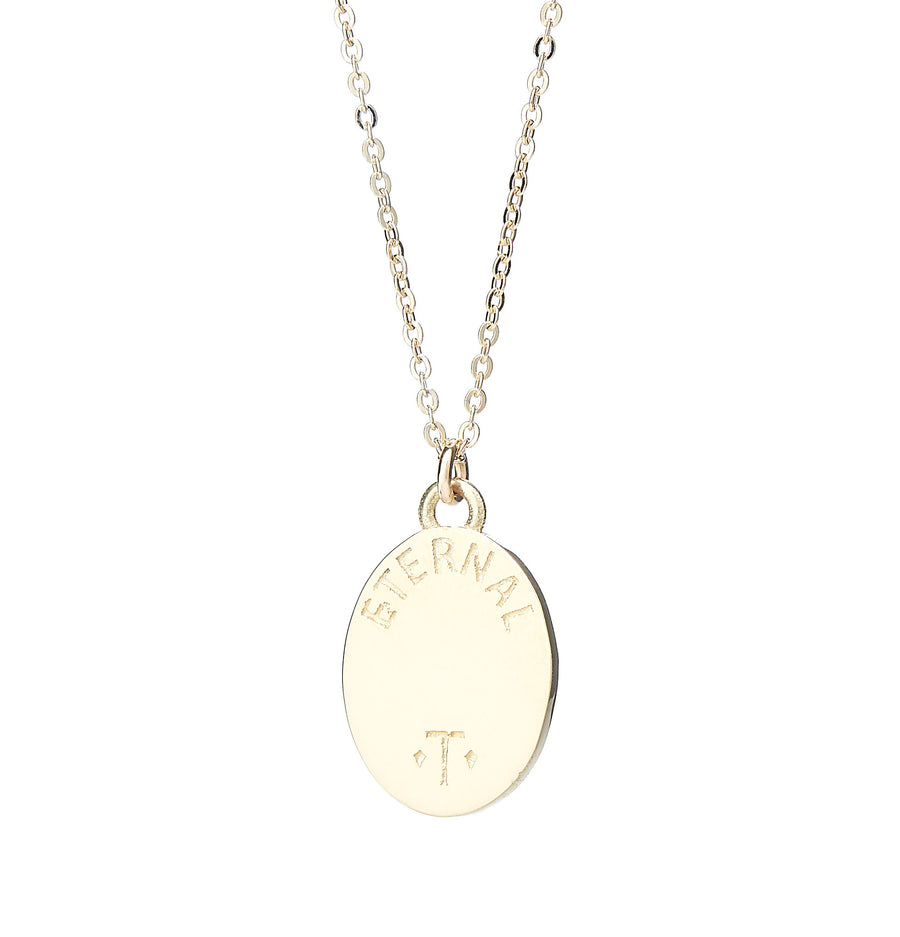 14K GOLD PLATED ETERNAL SKULL