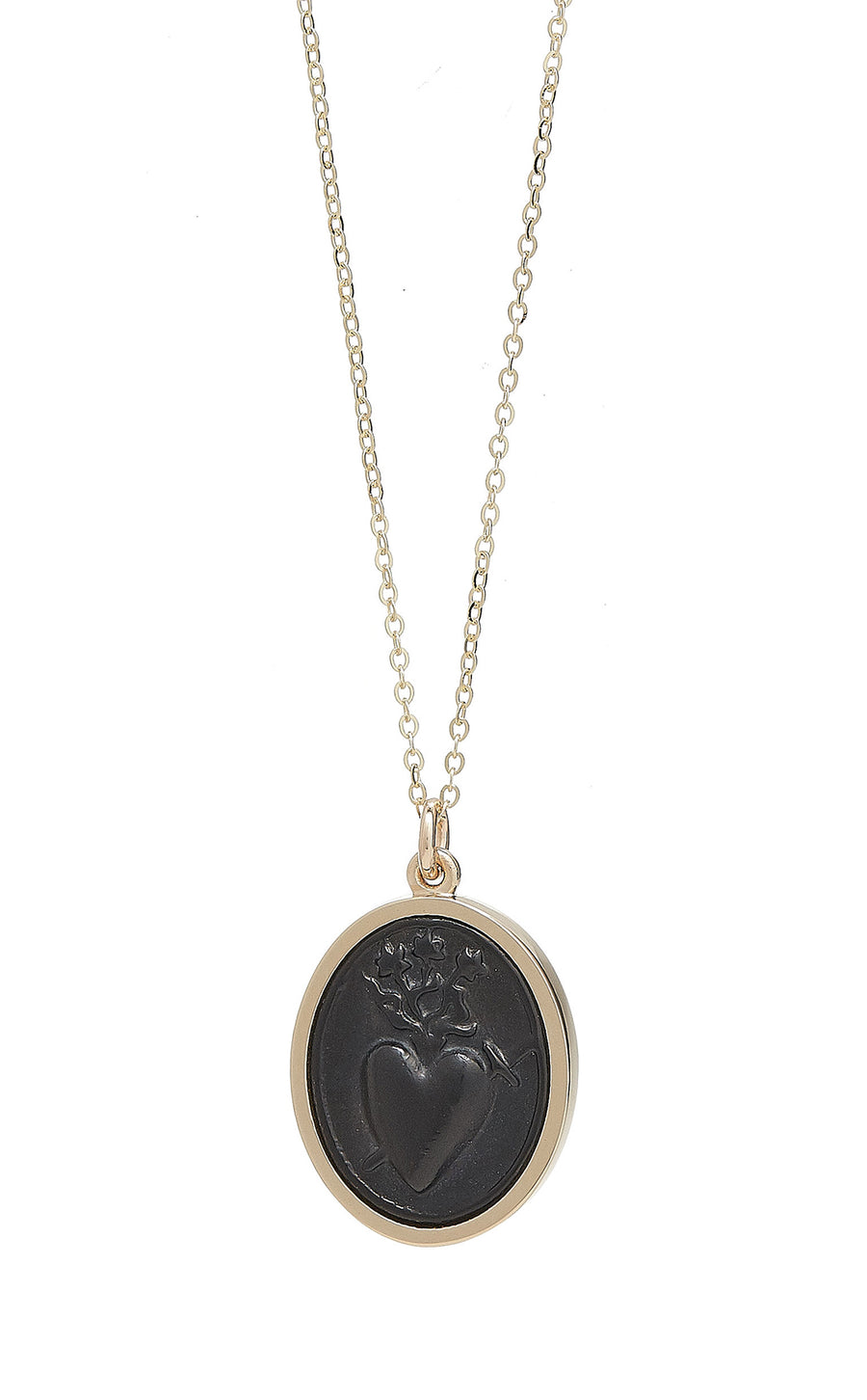 SACRED HEART RAISED INTAGLIO PENDANT