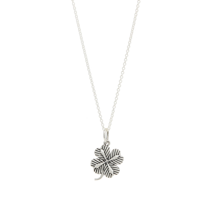 STERLING SILVER LUCKY CLOVER PENDANT