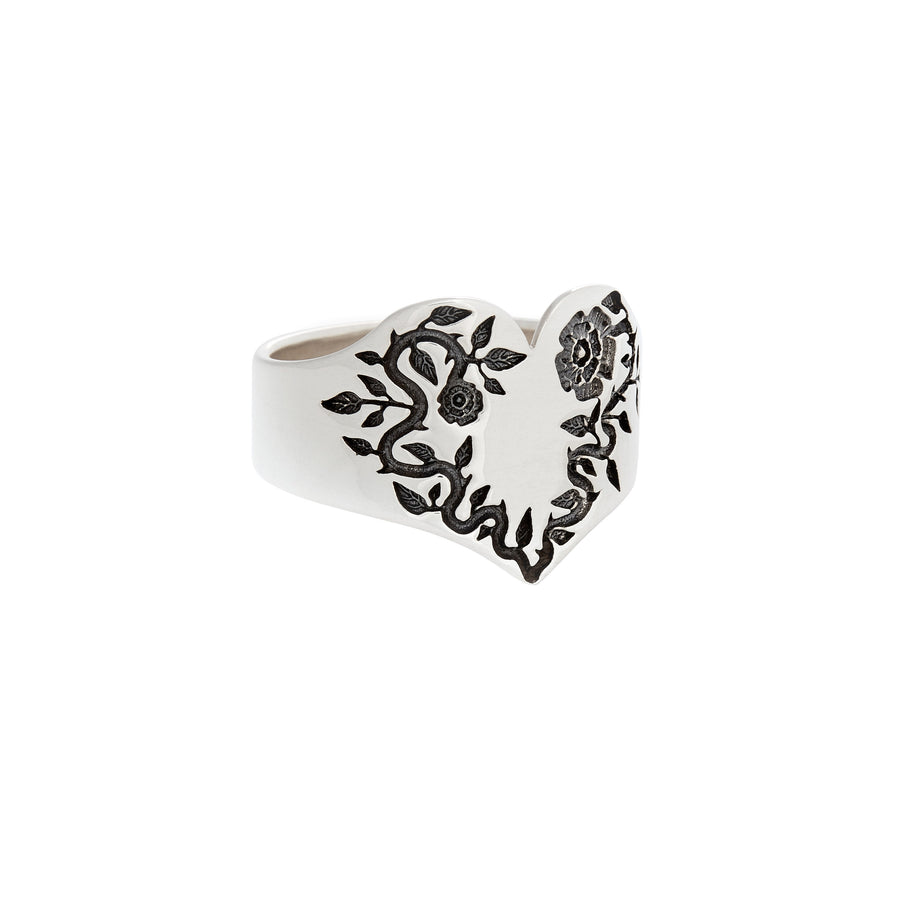 STERLING SILVER ENCHANTED GARDEN BAND